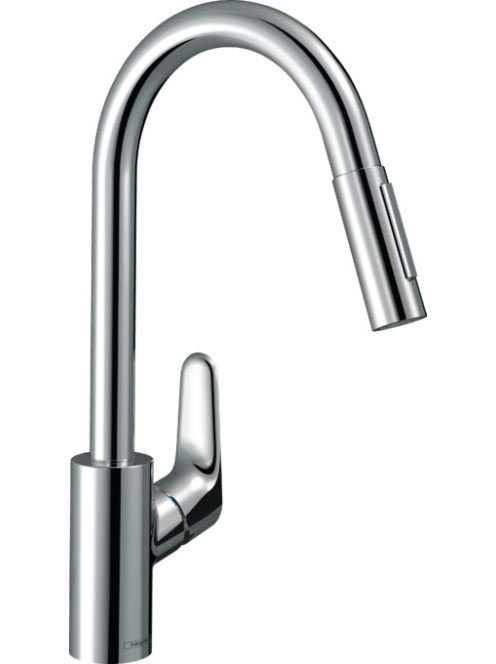 Hansgrohe Focus M41 konyhai csaptelep kihúzható fejjel, króm