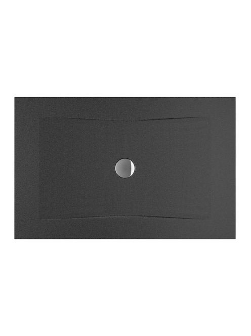 Jika Pure fekete zuhanytálca 130x80cm 2164220160001 - Fürdős