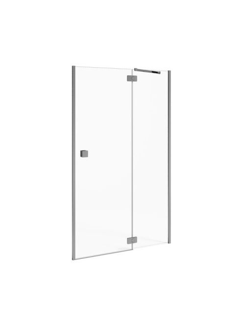 Jika Pure balos zuhanyajtó 90x195 cm, átlátszó üveg, ezüst p