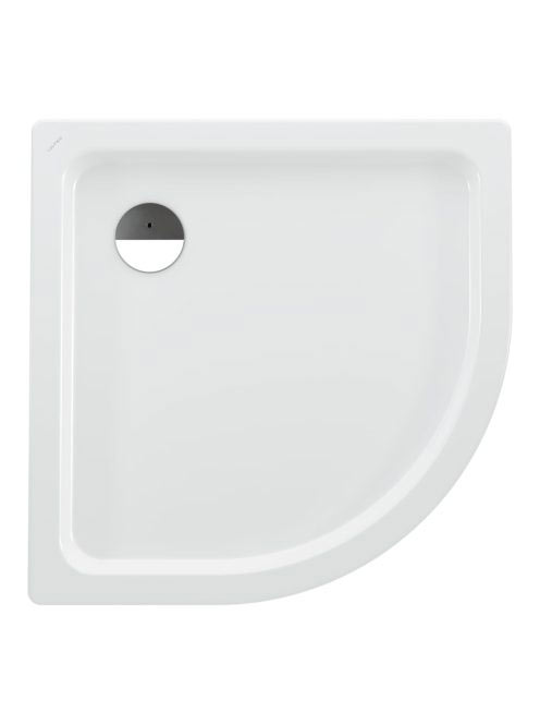 Laufen Platina íves acéllemez zuhanytálca 90x90x6,5 cm, fehé