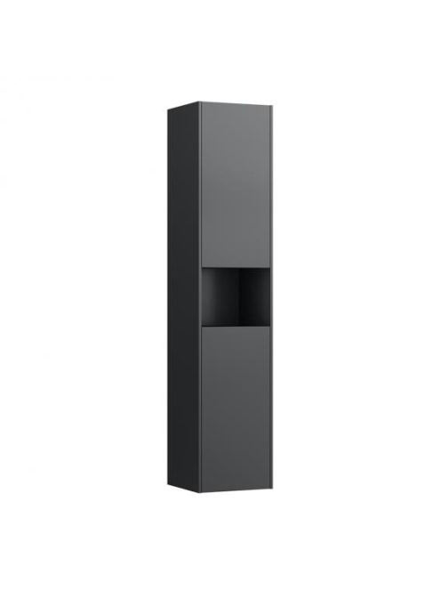 Laufen Base matt antracitszürke magas szekrény 165 cm 2 balo
