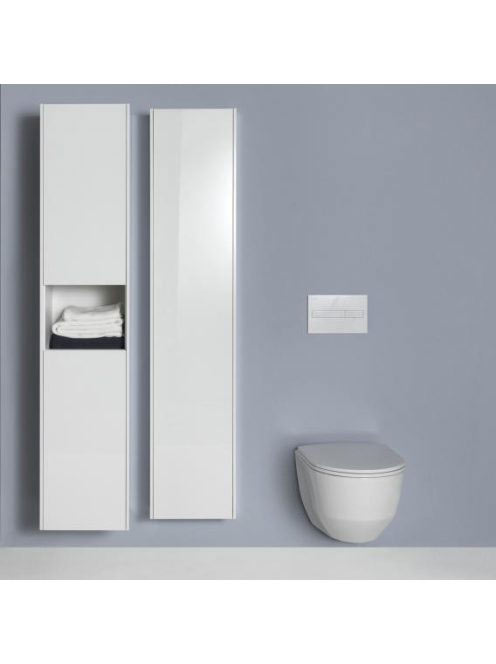 Laufen Base fényes fehér magas szekrény 165 cm 2 jobbos ajtó