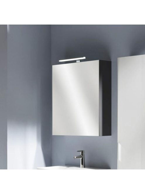 Laufen Base matt antracitszürke tükrösszekrény 60 cm jobbos