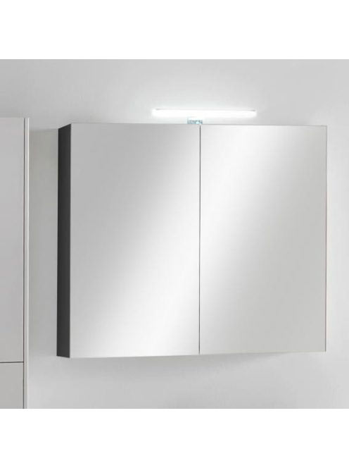 Laufen Base matt antracitszürke tükrösszekrény 80 cm kettő a
