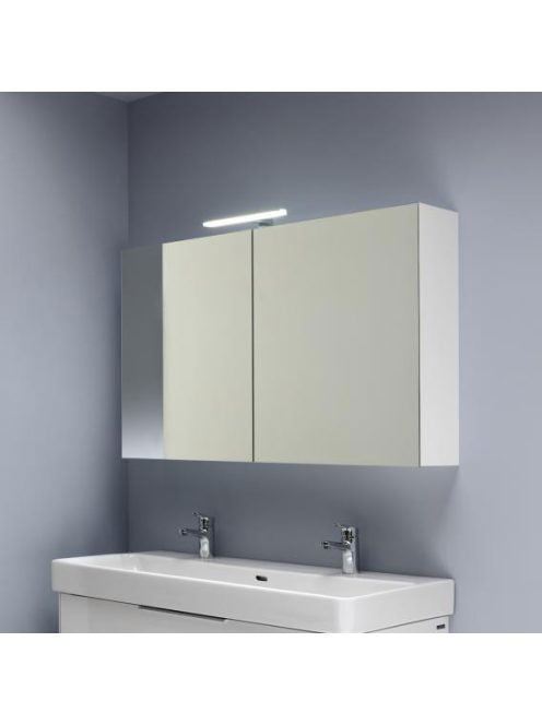 Laufen Base fényes fehér tükrösszekrény 120 cm kettő ajtóval