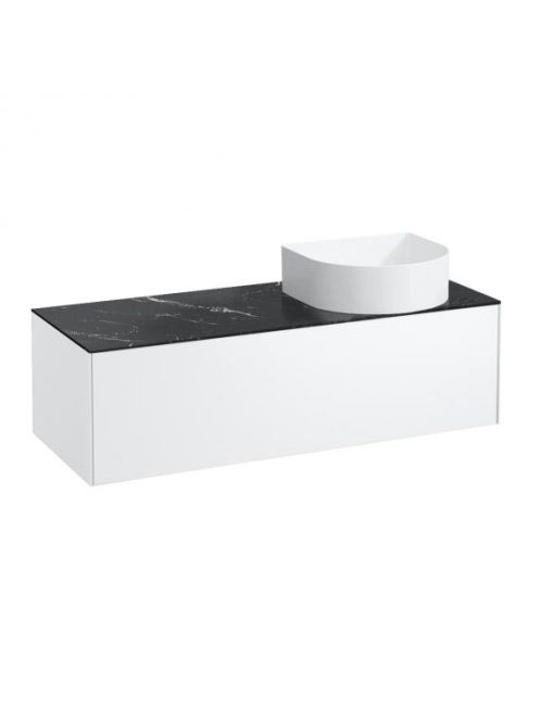 Laufen Sonar matt fehér alsószekrény 117,7x45,7x34,1 cm egy