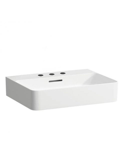 Laufen Val fehér mosdó 55x42 cm, 3 csaplyukkal H810282000108