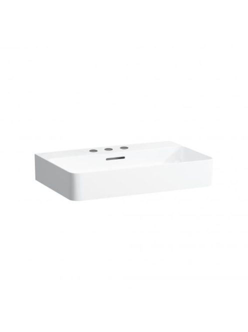 Laufen Val fehér mosdó 65x42 cm, 3 csaplyukkal H810284000108