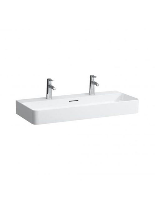 Laufen Val fehér mosdó 95x42 cm, 2 csaplyukkal H810287000107