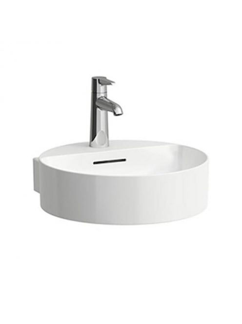 Laufen Val matt fehér kézmosó 40x42.5 cm, 1 csaplyukkal H811