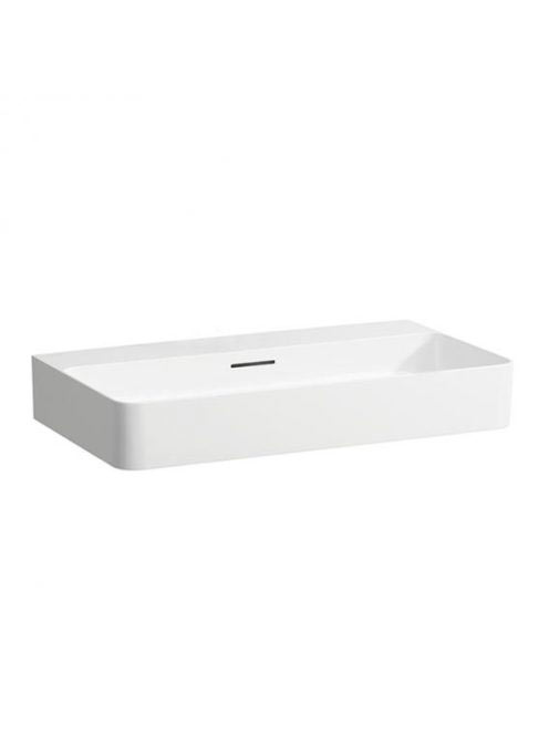 Laufen Val fehér csiszolt aljú mosdó 75x42 cm, csaplyuk nélk