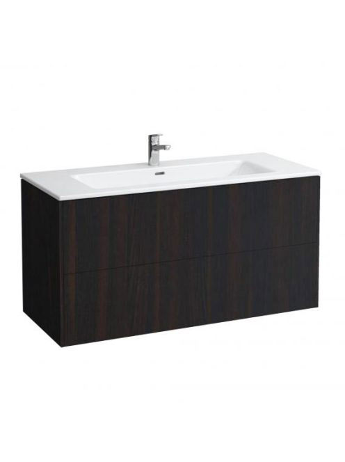 Laufen Base sötét szil alsószekrény Slim mosdóval 119,2x49,2