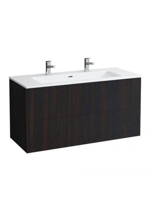 Laufen Base sötét szil alsószekrény Slim mosdóval 119,2x49,2