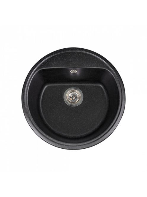 LUNART Otis egymedencés gránit mosogató, Black 5999123000187