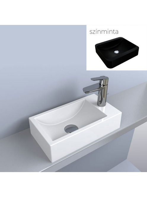 LUNART Amy R mosdó, fekete kvarc 5999123002693 - Fürdőszoba