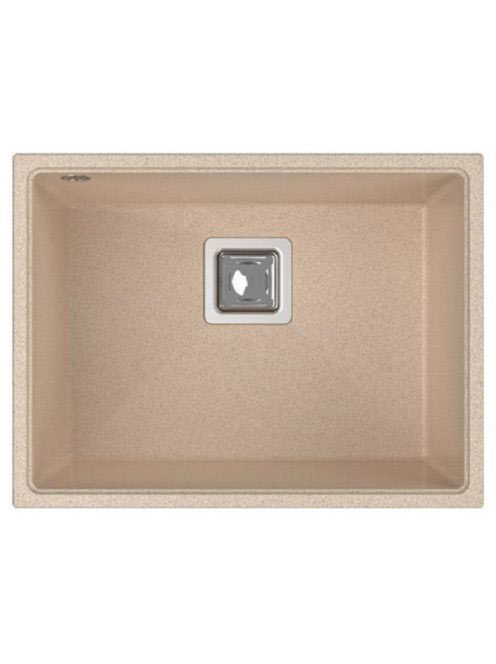 LunArt Basic Soma egymedencés gránit mosogató 55x42 cm, csap