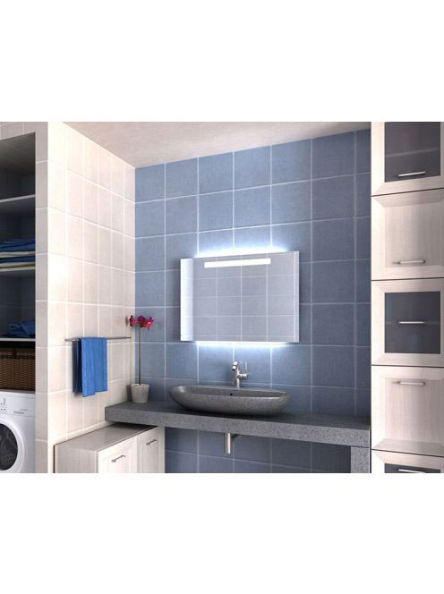 LunArt Makeup természetes fehér fényű LED tükör 80x70 cm 599