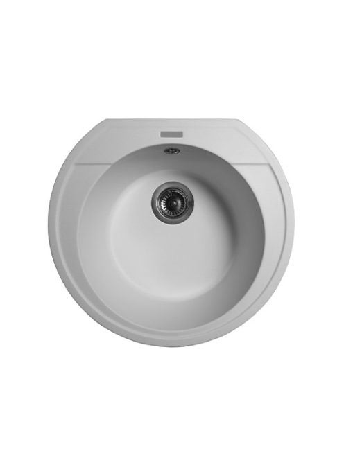 LUNART Alma egymedencés gránit mosogató, Pearl White 5999861