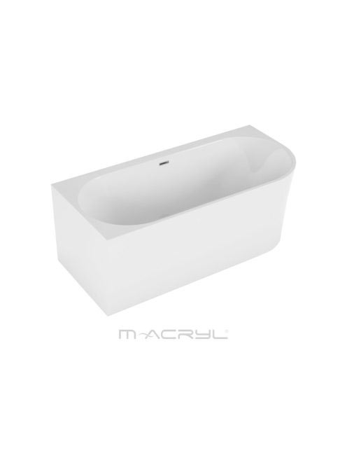 M-Acryl Balance balos akril kád 160x75 fehér előlappal, Clic