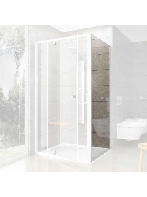 Ravak Pivot PPS-80 zuhanyfal (fehér-transparent) 90G40100Z1