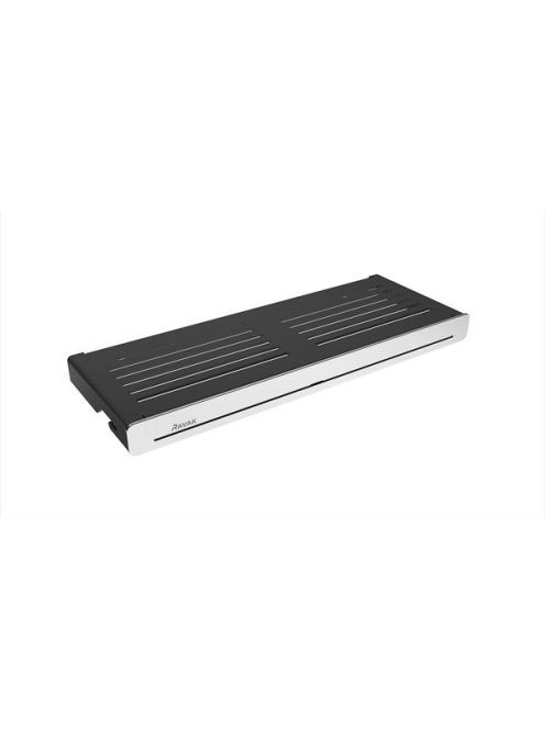 Ravak Slim S sarokpolc, fekete/króm X07P575 - Fürdőszoba - F