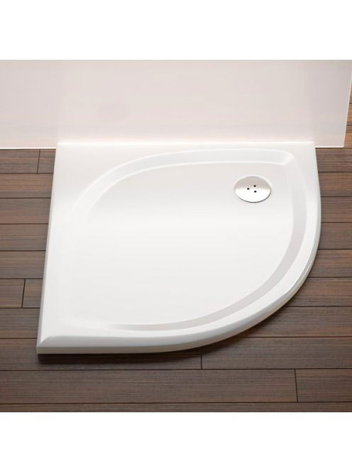 Ravak Galaxy Elipso Pro-80 Flat íves zuhanytálca, fehér XA23