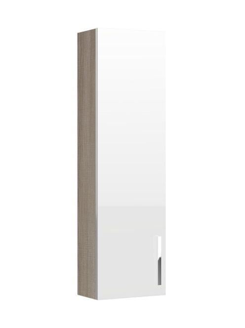 Roca Prisma egy ajtós magas szekrény 120 cm, kőris/fehér A85