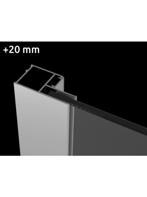 Radaway Eos, Torrenta zuhanyajtóhoz 20 mm U toldóprofil, kró