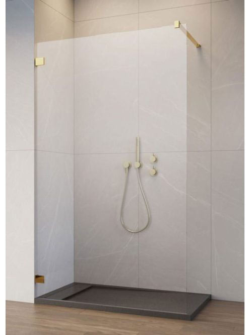 Radaway Essenza Pro Gold Walk-In zuhanyfal 95x200 átlátszó ü