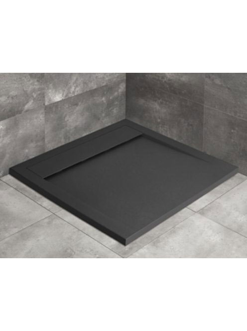 Radaway Teos C 100x100 szögletes antracit zuhanytálca HTC100