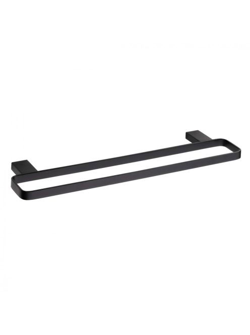 Bemeta Nero dupla törölközőtartó 50 cm, fekete 135004080 - F