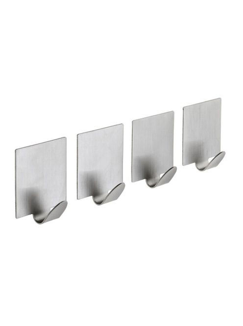 Sapho 4 db öntapadós fogas, matt inox 33209 - Fürdőszoba - F