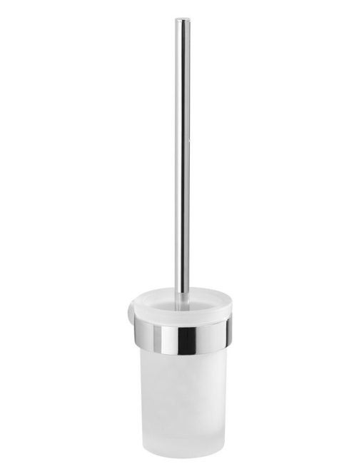 Sapho Pirenei fali WC-kefe tartó, króm/tejüveg PI330313 - Fü