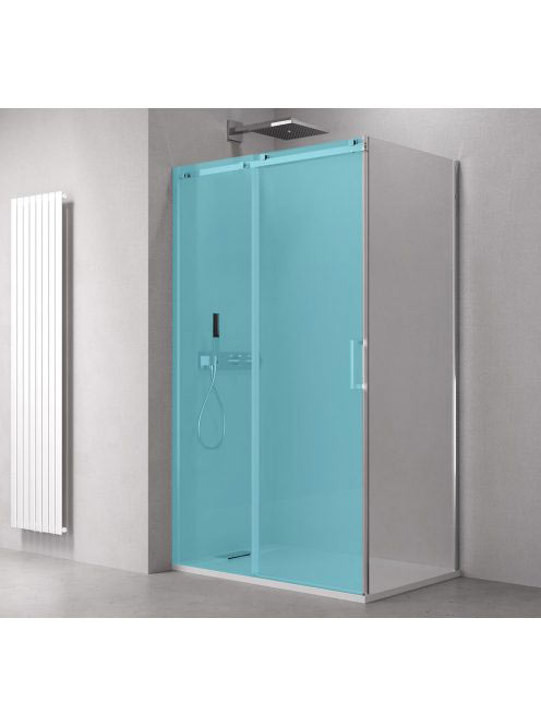 Polysan Thron Line oldalfal 80x200 cm, króm TL3080 - Fürdősz