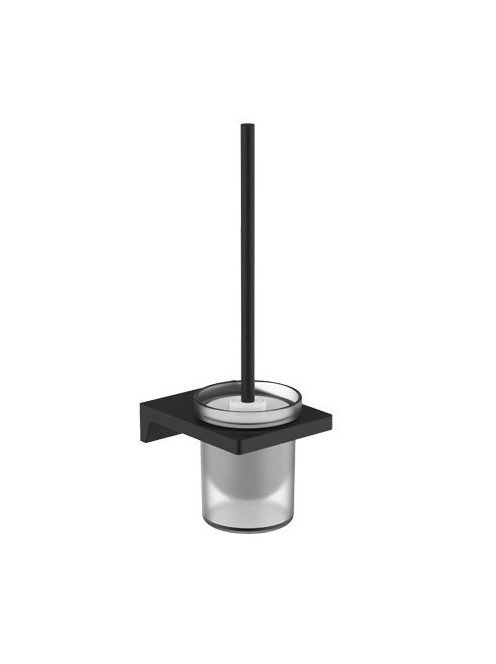 Wellis Mamba fekete WC kefe szett, fali WE00119 - Fürdőszoba