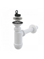 Alcaplast Mosdószifon DN32 rozsdamentes leeresztővel DN63 A4
