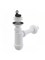 Alcaplast Mosdószifon DN32 műanyag leeresztővel DN63 A420 -