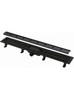 Alcaplast matt fekete zuhanyfolyóka szett 650 mm-es APZ10BLA