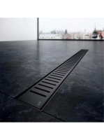 Alcaplast Pure Fekete Padlóösszefolyó Rács 1050mm PURE-1050B