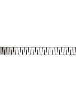 Alcaplast - Rács zuhanyfolyókához ZIP-850L - Fürdőszoba - Zu