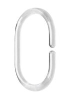 Aqualine PVC függönytartó karika, transzparent/áttetsző 2303