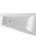 Aqualine METUJE akril kád 160x100x47 cm, jobb, láb nélkül, G