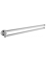 Aqualine Samba dupla törölközőtartó 47 cm, króm SB121 - Fürd