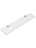 Aqualine Samba átlátszó üvegpolc 60x10 cm, króm SB125 - Fürd