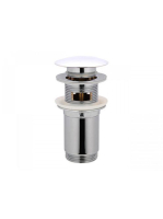 Arezzo design click-clack lefolyó, fehér AR-726W - Fürdőszob