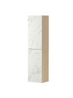 Cersanit Inverto Calacatta 2 ajtós magas szekrény 40x159 cm,