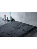 Deante Corro Nero, fekete zuhanytálca 90X90 cm KQR N41B - Fü