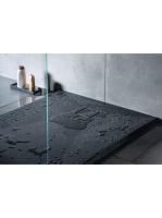 Deante Corro Nero, fekete zuhanytálca 120X90 cm KQRN43B - Fü