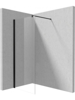 Deante Kerria Plus walk-in zuhanyfal 110x200 cm (fekete+tran