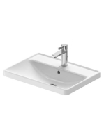 Duravit D-Neo felülről beépíthető mosdó 60x44 cm egy nyitott